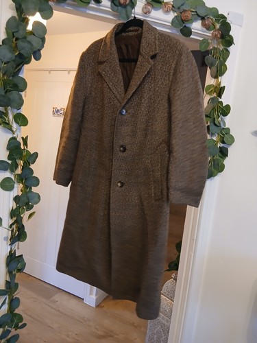 Brown wool tweed style - brown, wool/tweed
