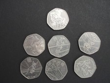 OLYMPIC JOBLOT  7  X 50p Coins