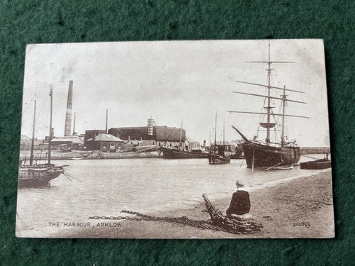 1900s postcard the harbour - 1900s,