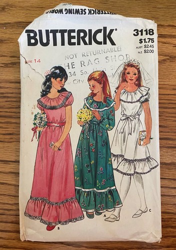 Butterick sewing pattern 3118