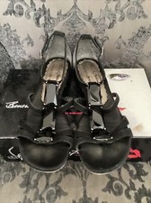Ladies Beverly Feldman for Russell & Bromley Black Jewelled Flat Sandals, UK Siz