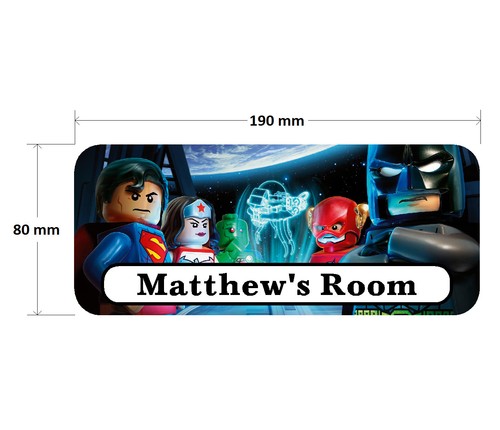 Lego superhero door - superhero, plaque