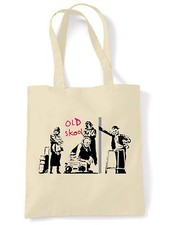 BANKSY OLD SKOOL TOTE / SHOULDER BAG - Graffiti Street Art