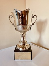 Big silver trophy 9 - trophy, 9”
