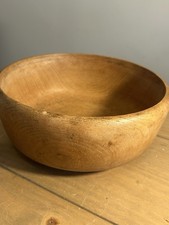 Vintage Large Oak Fruit Bowl