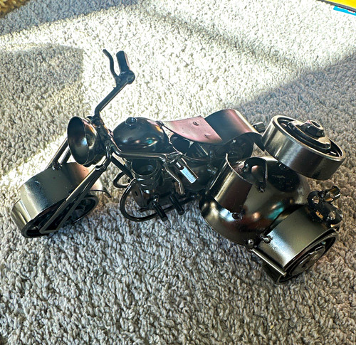 Metal motorcycle figurine - motorcycle,
