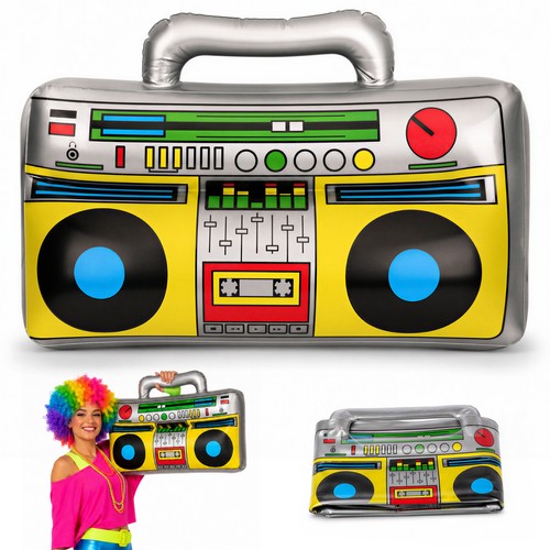 Inflatable boom box radio - inflatable, 90s