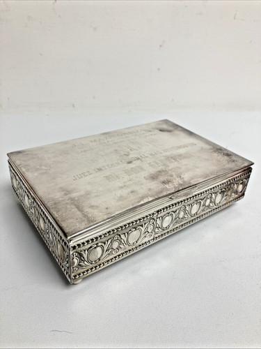Silver plated cigar - (refjoh35),