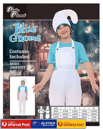 Ck2165 child blue gnome dwarf - gnome,