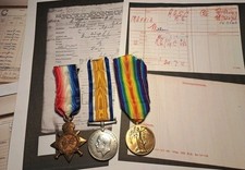 WW1 1914-15 Star Trio Medals
