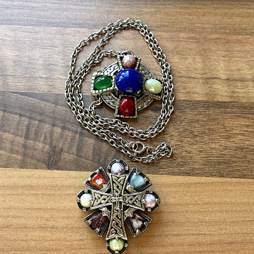 Celtic necklace and maltese - celtic,