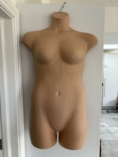 Female PLUS SIZE Mannequin Shop Hanging Bust Display Body Form Nude Hollow Doll