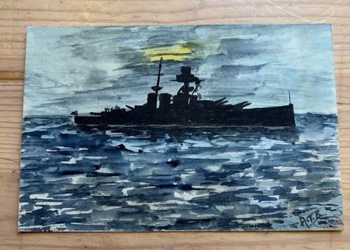 1930 watercolour painting - watercolour,