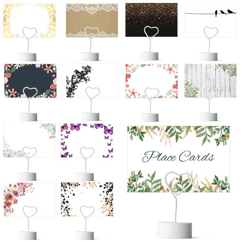 Flat place cards table name - flat, cards,