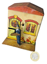 Metal Money Tin Novelty Deliver the Coins Biscuit Vintage Gray Dunn 1920's ra