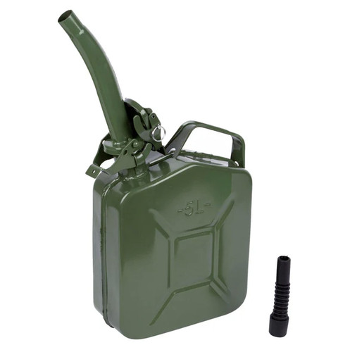 Jerry can green metal - 5l, with