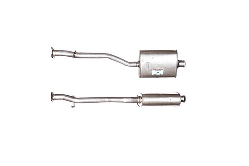 Exhaust silencer centre - centre, pipe