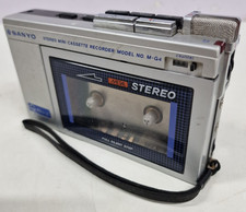 Sanyo M-G4 Personnel Stereo Cassette Player/Recorder. Faulty.