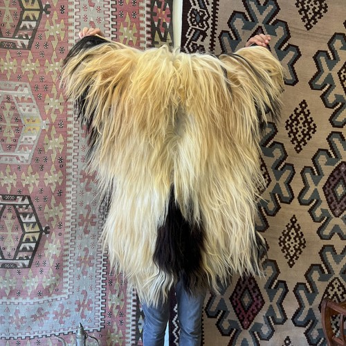 Natural angora goat skin rug - angora,