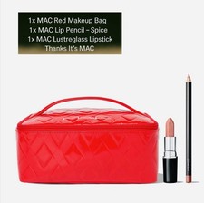 MAC Red Makeup Bag Gift Set