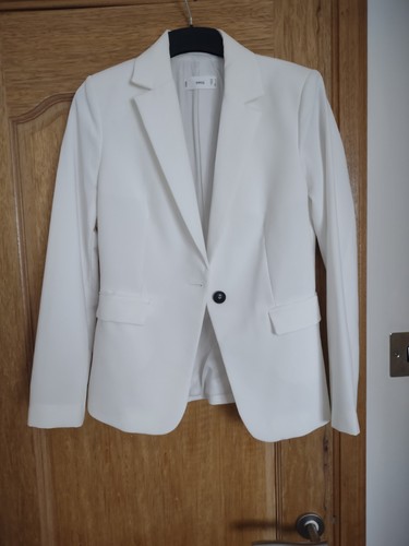 Mango white blazer - blazer, with