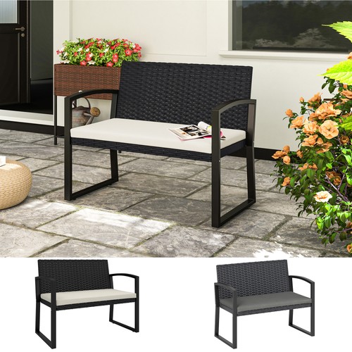 Seater garden bench - bench,, rattan