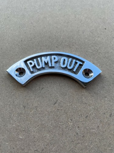 Narrowboat pump out label - narrowboat,