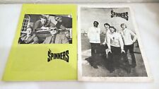 THE SPINNERS 2 VINTAGE CONCERT PROGRAMMES ONE SIGNED 