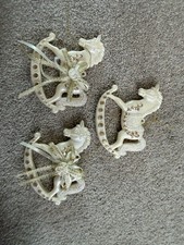 3 Christmas Rocking Horses