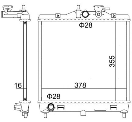 Radiator engine cooling fits - radiator,