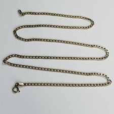 9ct Gold Flat Curb Link Chain