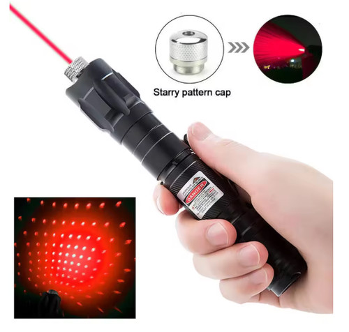 660nm red beam rechargeable - red,