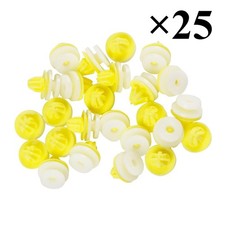 25pcs Plastic Trim Clips- for Land Rover Bumper, Grille, Wheel Arch Lining