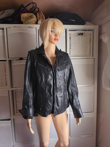 Women 100 leather jacket - leather,
