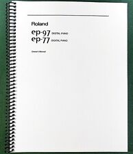 Roland EP-97 EP-77 Owner's Instruction Manual: 28 Pages & Protective Covers!