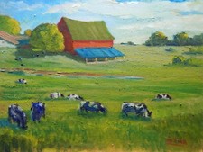 Cattle farm land country