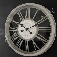 Round 3d Roman Wall Clock 45cm Round Grey Wall Clock Vintage Round Paris Clock