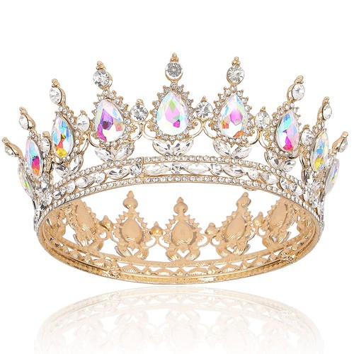 Gold crown for women crystal - women,