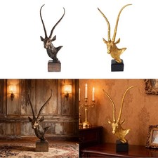 Resin Antelope Head Sculpture
