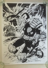 Judge Dredd A3 screenprint