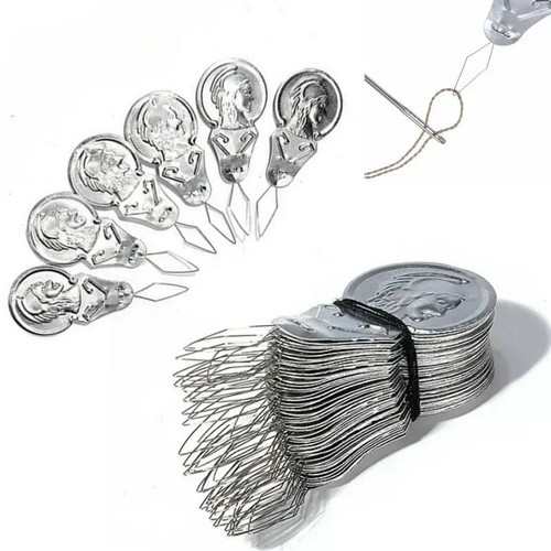 50pcs bow needle threader - bow,