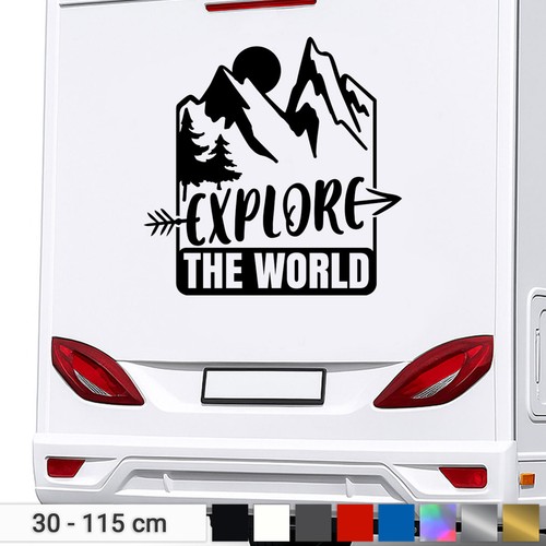 Travel camping stickers - camping,