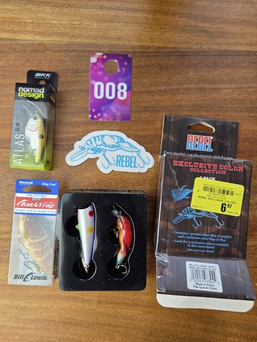 Fishing lure lot rebel - fishing,