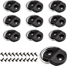 6 Pcs D-Ring Tie Downs Small