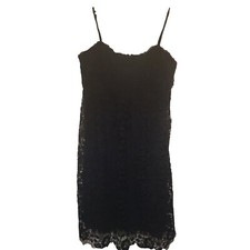 Boohoo womens Navy Blue Lacy