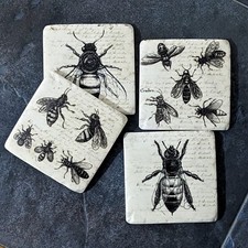 Ceramic Coasters Set of 4 Bees