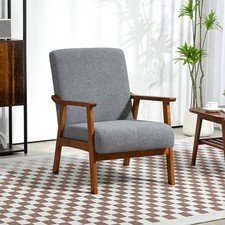 Armchair w/Wide Seat Wood