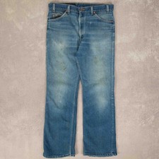 Levi's Vintage 90s 515 Flared Fit Fader Orange Tab Jeans W32 L30 Men's Blue 