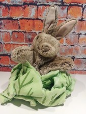 The Puppet Company Plush Rabbit In Lettuce Hand Puppet Child Entertainment 13"