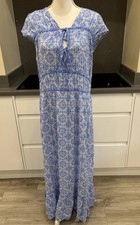 Next Blue White Paisley Maxi /